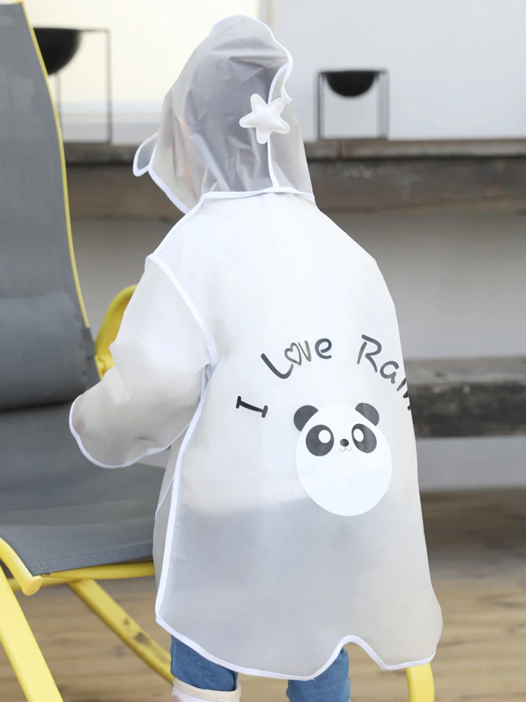 Прозрачный дождевик для детей мультяшный желтый малышей Детский