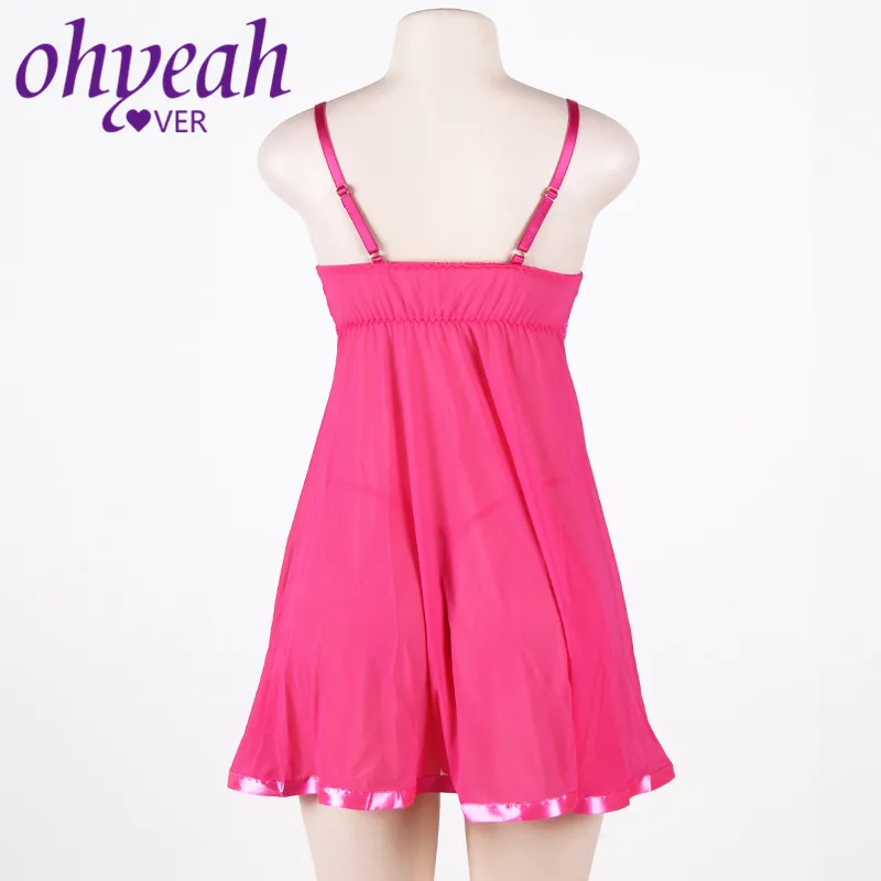 Женское кружевное платье Ohyeahlover прозрачное с лямкой на шее большие размеры