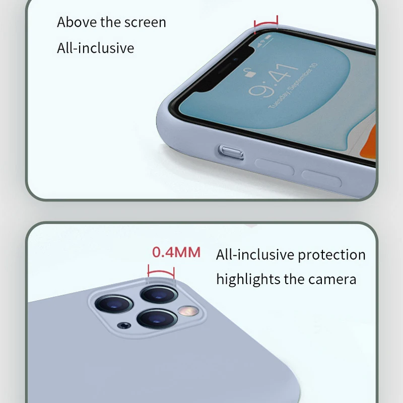 Liquid Silicone Candy Soft Cases For iPhone 11 14 12 13 Pro SE 2 XS Max 7 8 Plus X XR 13 11 Pro Original Camera Protector Cover