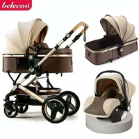 baby stroller with car seat 3 in 1 luxury travel guggy carriage basket and pram cochesitos de bebe