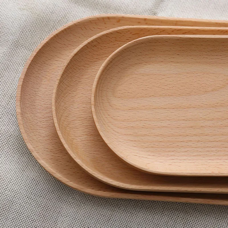 Деревянный поднос обеденная тарелка еда десерт кофейные тарелки подносы для