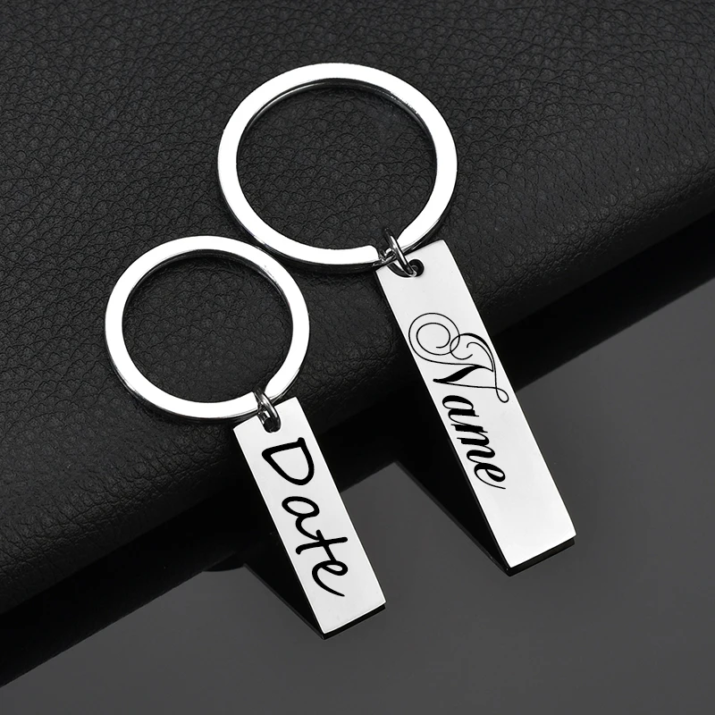 Персонализированная идентификационная бирка Elsemode брелок из нержавеющей стали с