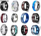 Мужские и женские кольца из нержавеющей стали, 32 вида, 8 мм
