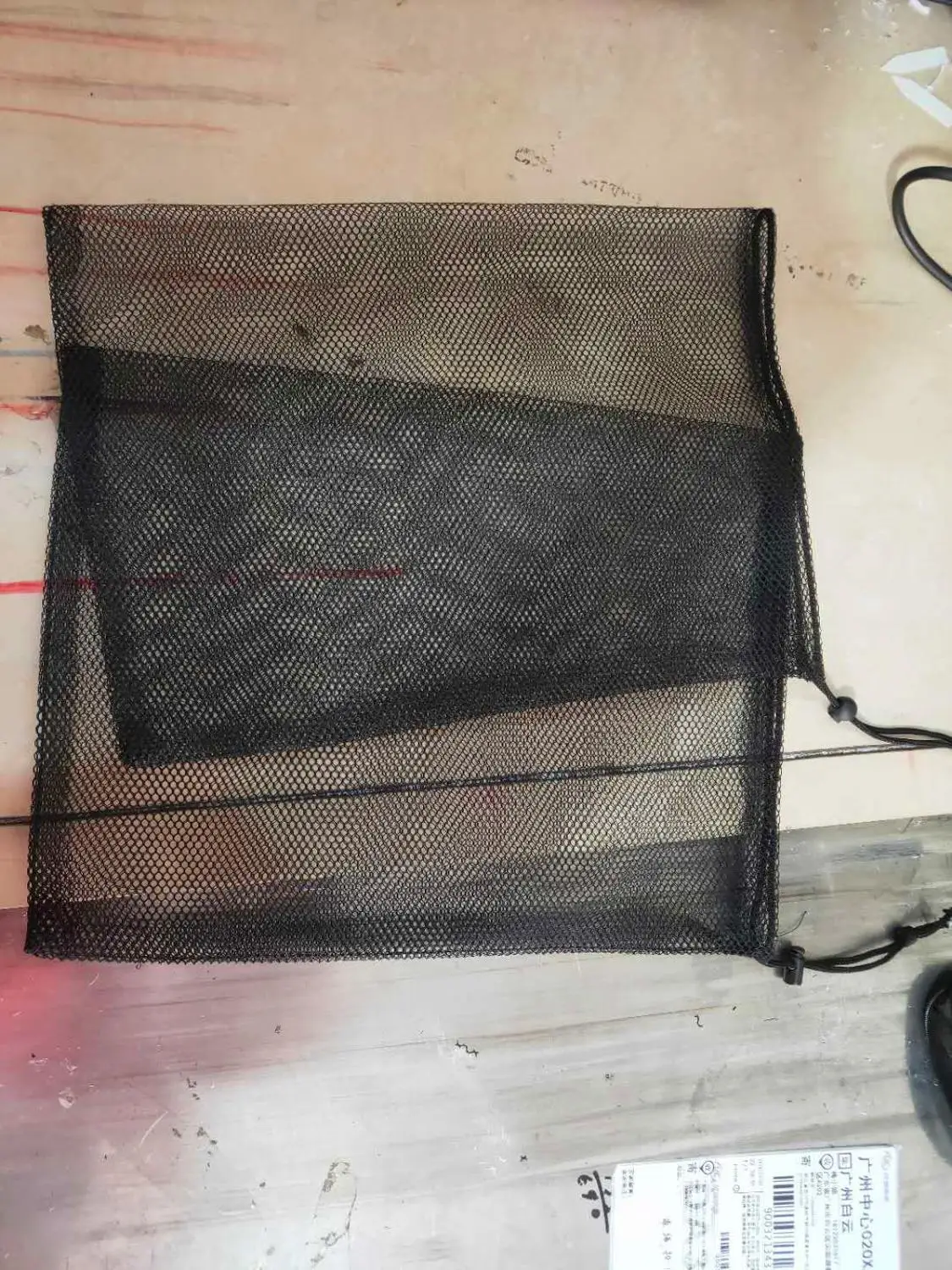 Черная сетчатая сумка на шнурке различные размеры карманная для гольфа черная