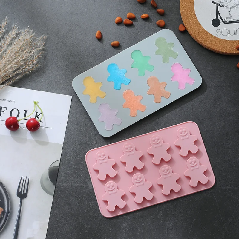 

Gingerbread Man Silicone Molds Pastry Model for Cake Chocolate Cookies Ice Mould Kitchen Tools Accessories Bpa Free Baking Pan