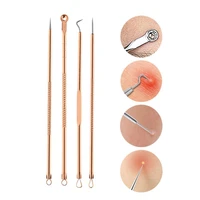 4pcsset acne needle multifunctional fine workmanship stainless steel practical pimple blackhead removal needle tool for unisex