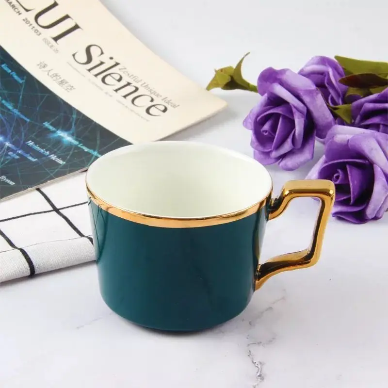 Керамический кофейный набор в европейском стиле из костяного фарфора ложек с