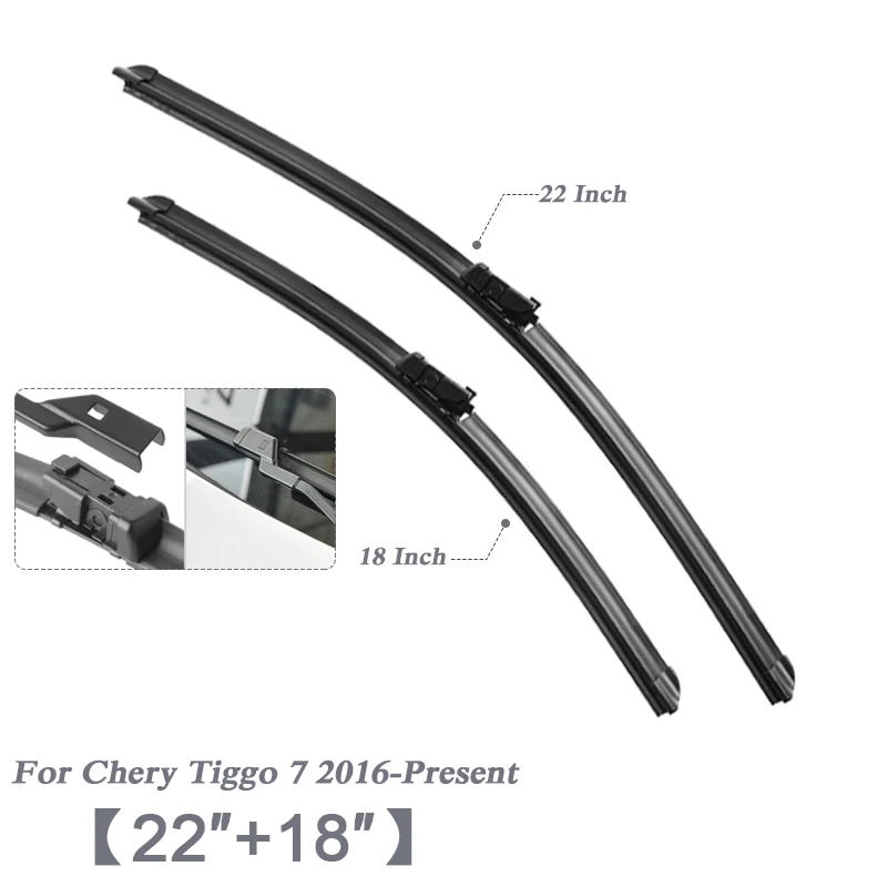 Автомобильный Стайлинг U бескаркасная Резина без кронштейнов для Chery Tiggo 2 3 4 5 7 8 QQ 6