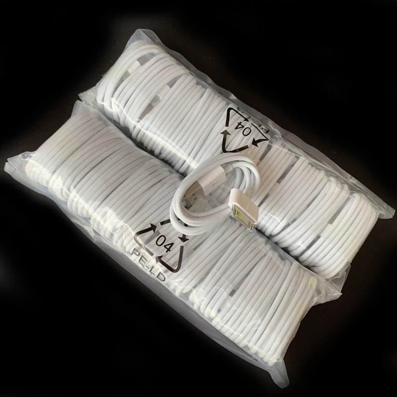 30Pin USB кабель для синхронизации и зарядки для iPad 3, iPad 2, iPad 1, iPod, iPhone 4/4S, iPhone 3g/3g S, 1 м, 20-Pack