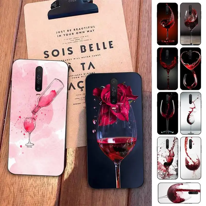 

Yinuoda Red wine Phone Case for Redmi 5 6 7 8 9 A 5plus K20 4X S2 GO 6 K30 pro
