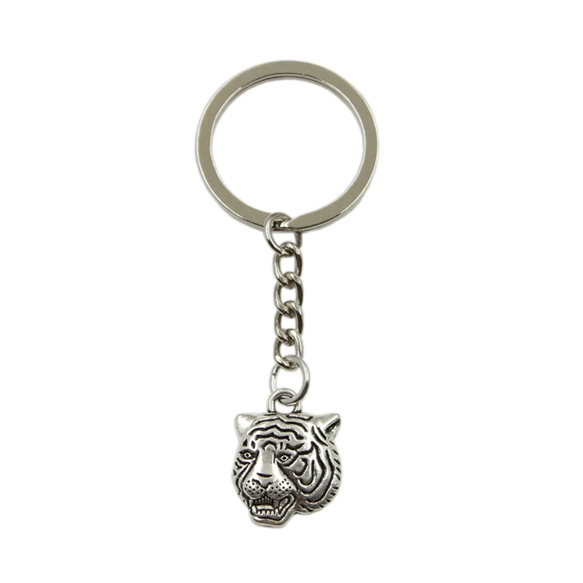Заводская цена angricy голова тигра кулон брелок металлический серебристый цвет мужской автомобиль подарок сувениры брелок для ключей дропшиппинг Заводская цена angricy голова тигра кулон брелок металлический серебристый цвет мужской автомобиль подарок сувениры брелок для ключей дропшиппинг