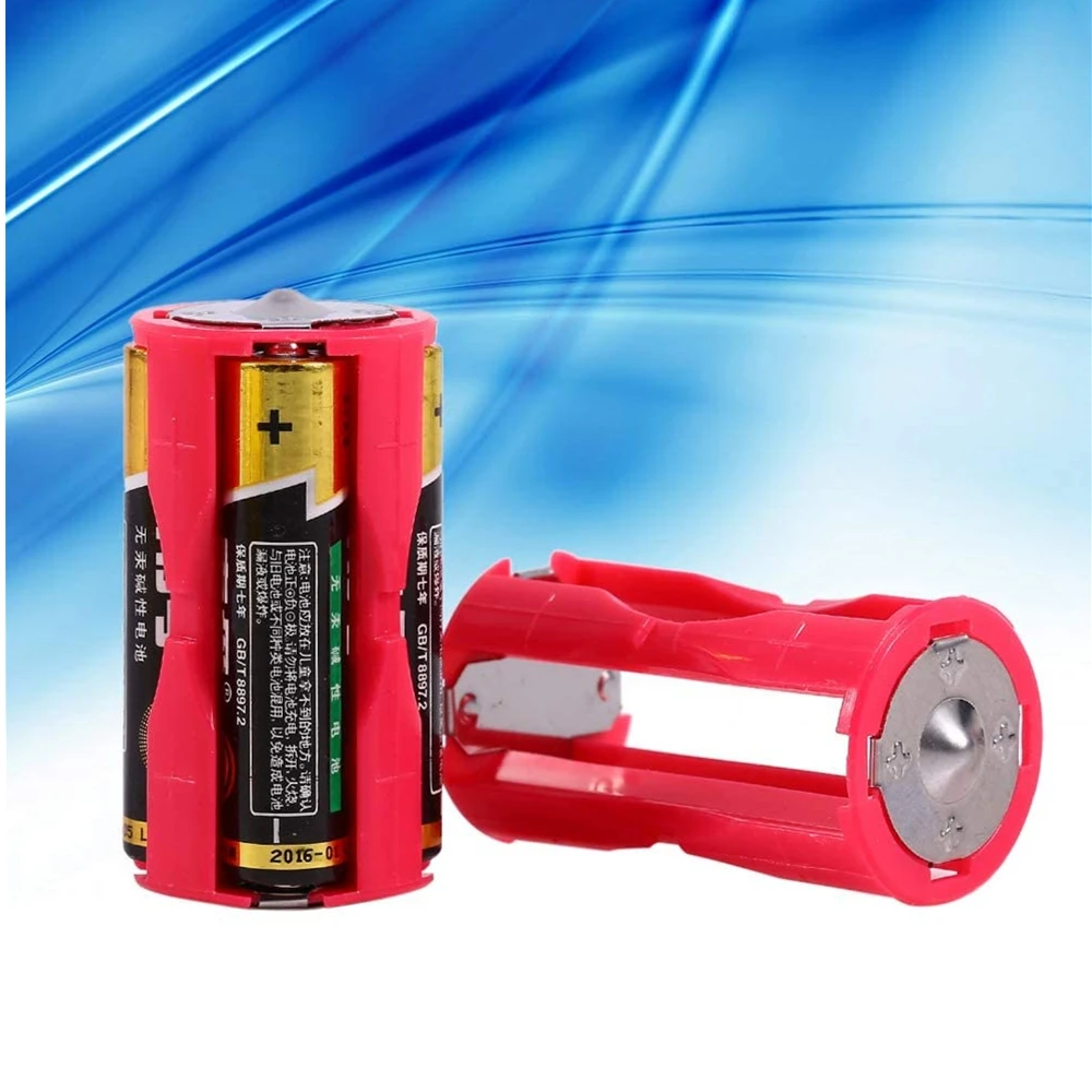 4pcs 4AAA to C Size Parallel Battery Converter Adapter Holder Cases Box |