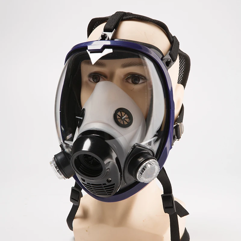 

Multi-Functional Spherical Full Face Gas Mask Work Chemical Filters Spray Paint Organic/Acid Gas Toxic Gas Protective Respirator