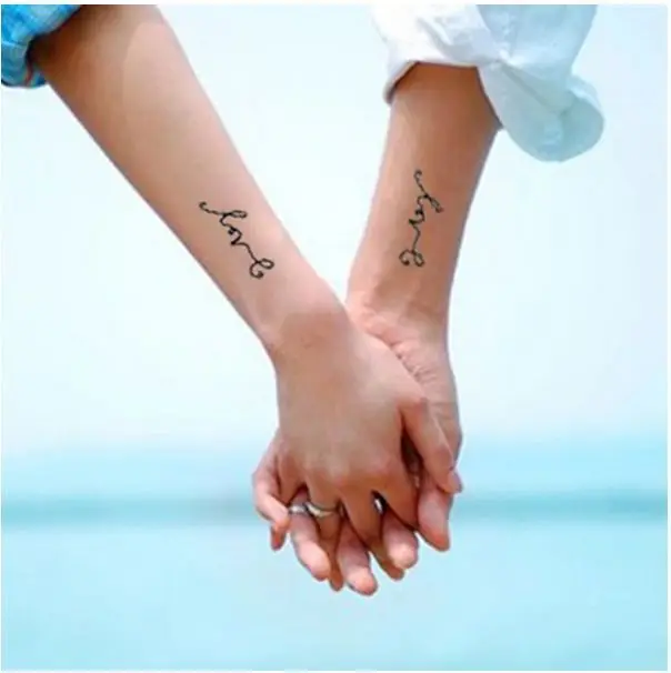 Временные тату для мужчин и женщин водонепроницаемые наклейки макияж любовь