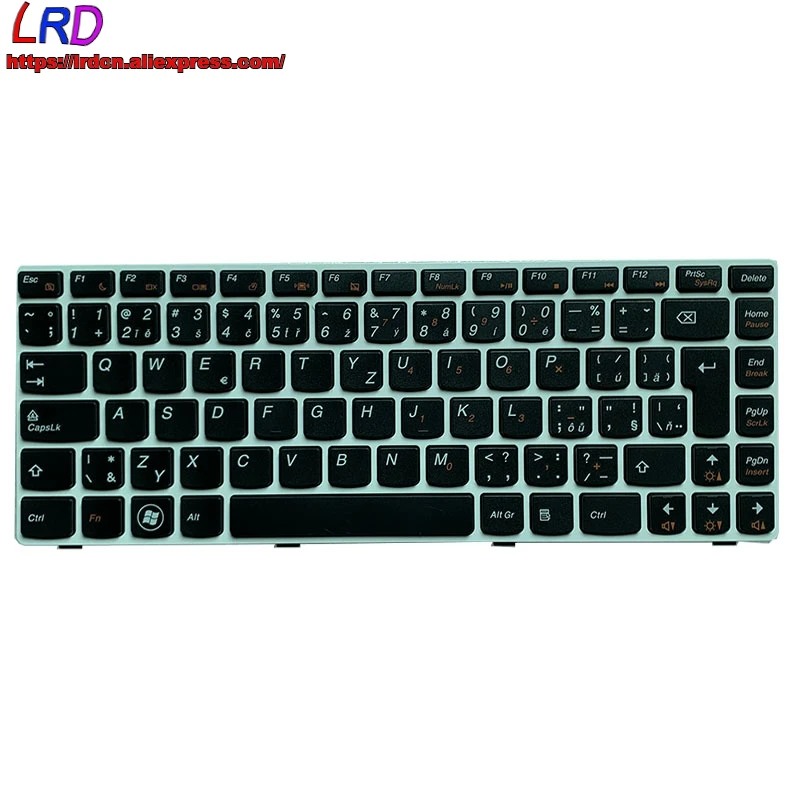Чешская клавиатура CZ для ноутбука Lenovo G400 G410 G405 G480 G485 Z480 Z485 Z380 B480 B485 25202443 25202383