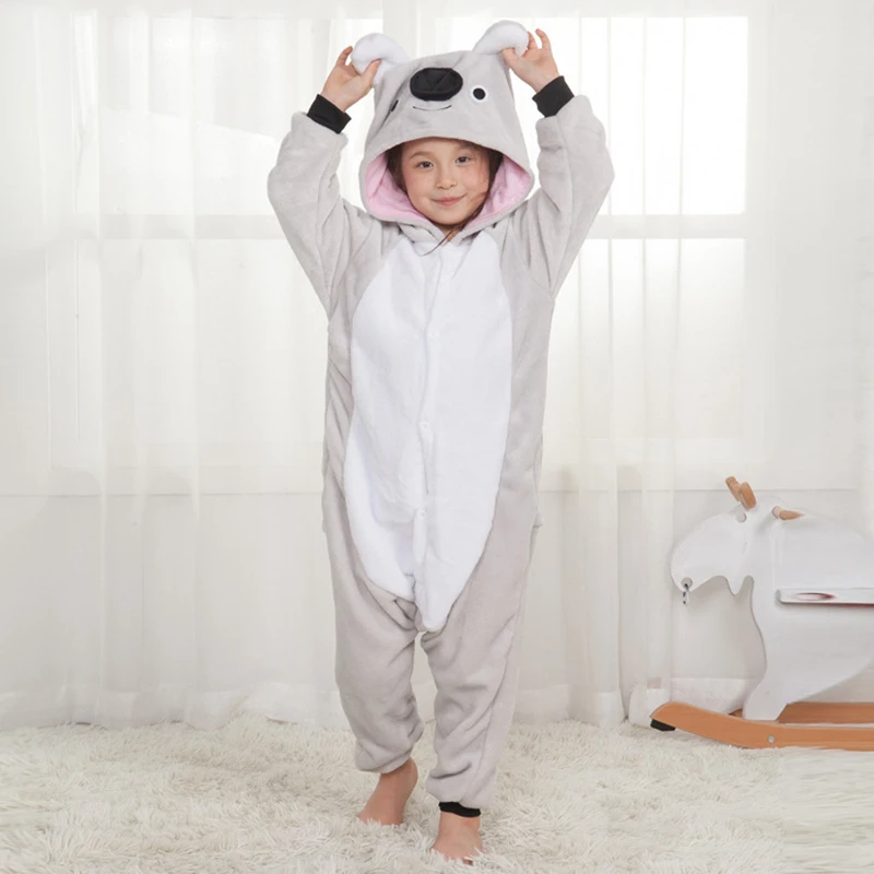 

Kigurumi Children Pajamas Winter Flannel Animal Kids Pajamas One Piece Dinosaur Unicorn Panda Cosplay Onesie Boys Girls Pyjamas