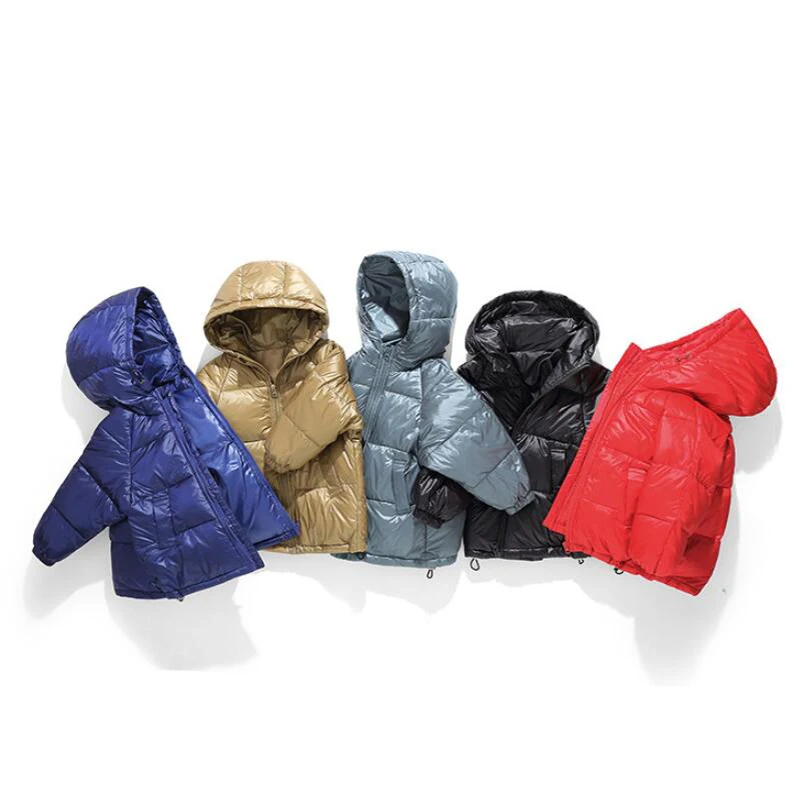 Детская зимняя куртка на утином пуху с капюшоном|Пуховики и парки| |
