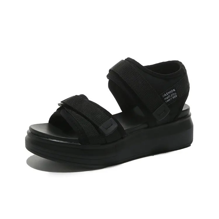 

2021 Summer Muffins shoe Shoes Increasing Height Female Sandal Med Espadrilles Platform Clogs With Heel Open Toe Flat Comfort Ne