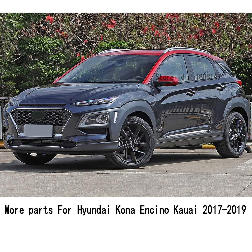 

For Hyundai Kona Encino Kauai 2017 2018 2019 2020 Car Sticker Cover Middle Front Shift Stall Paddle Cup Frame Trim Hood 1pcs