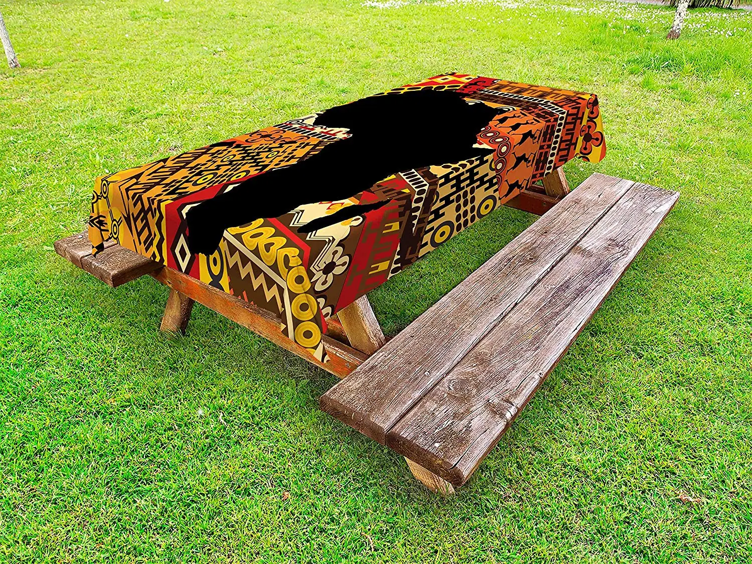 Африканская уличная скатерть абстрактный стиль карта на фон ковер иллюстрация