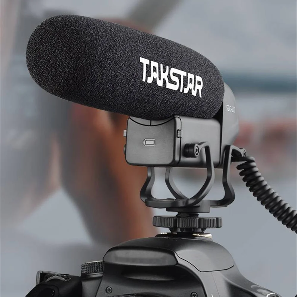 TAKSTAR SGC 600 микрофон для интервью фотография конденсаторный записи DSLR камеры DV