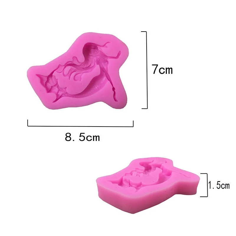 Форма для выпечки украшения 3D Русалочка плесень инструменты DIY силиконовый торт