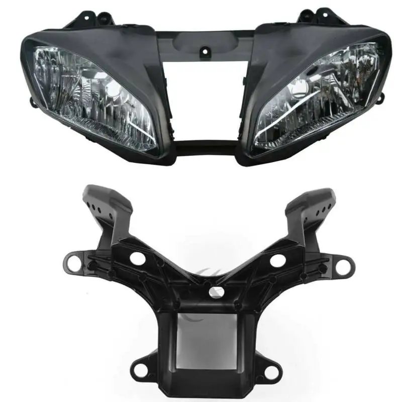 

Motorcycle Upper Front Fairing Cowl Nose Headlight Lamp Assembly Stay Bracket For Yamaha YZFR6 YZF-R6 YZF R6 2008-2016 Unpainted
