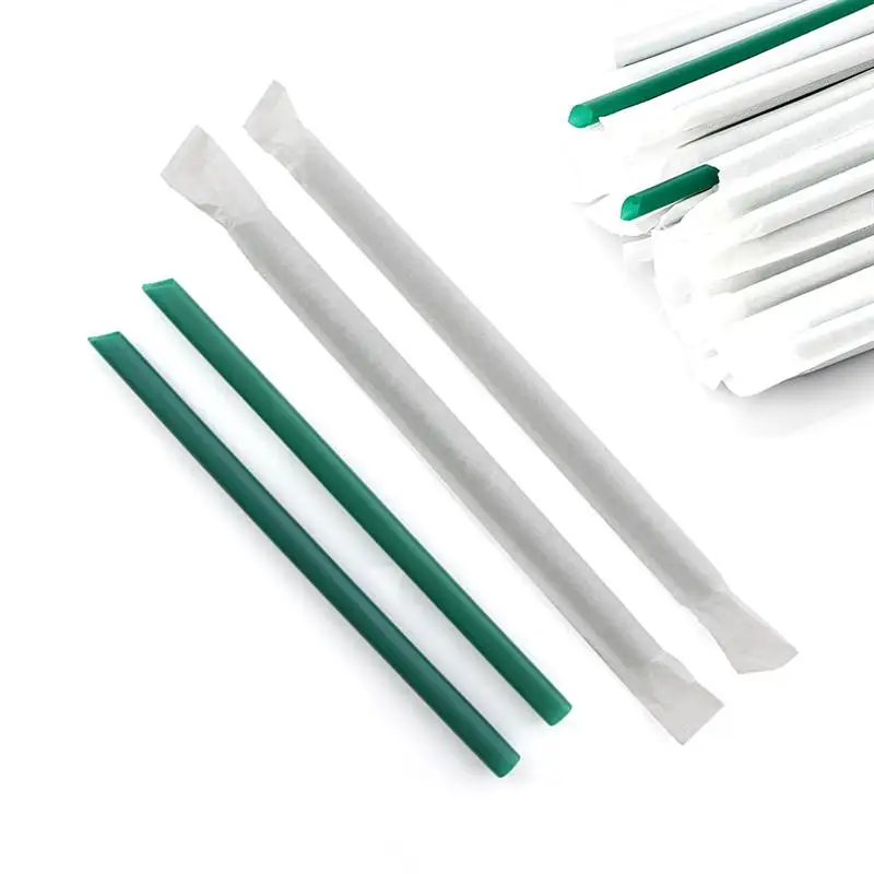 100 шт. одноразовые для молока трубочки чая большие непрозрачная Пластик