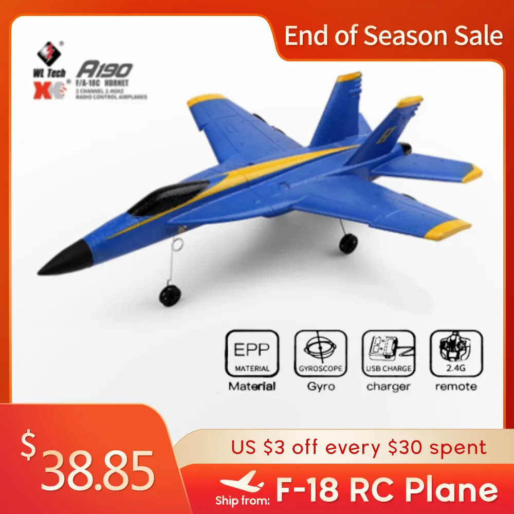 WLtoys XK A190 F 18 RC самолет F/A 18C hornet 2 канала 4 ГГц радио Управление 6 оси Дрон