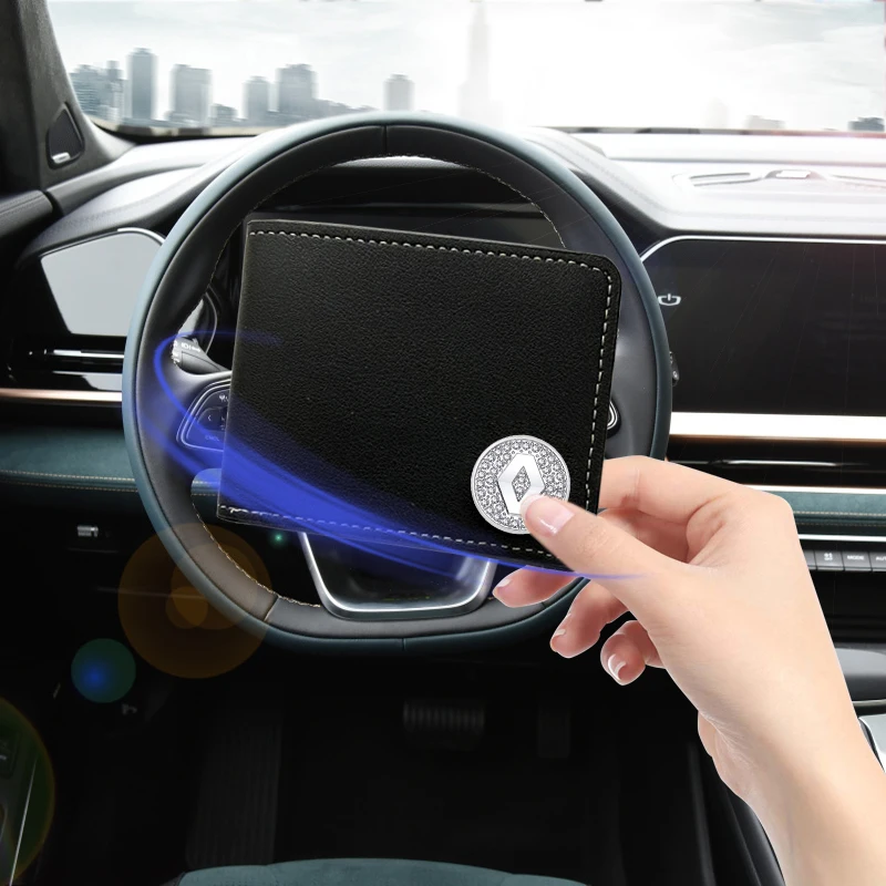 

Auto Driver License Cover PU Leather Car Driving Documents Case Credit Card Holder For Renault Megane 2 3 RS Clio Captur Kaptur