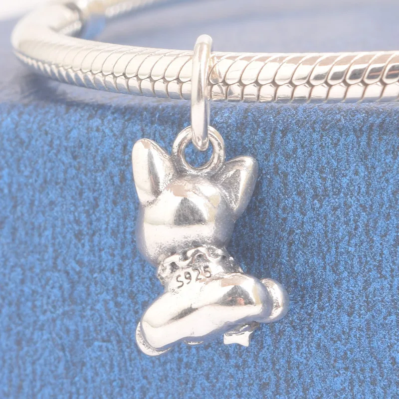 Браслет INBEAUT fit Pandora, серебро 925,, коала, кошка, лиса, бульдог, подвески, слон, лиса, собака, кролик, медведь, бусины, домашнее животное, сделай сам, ювелирное изделие