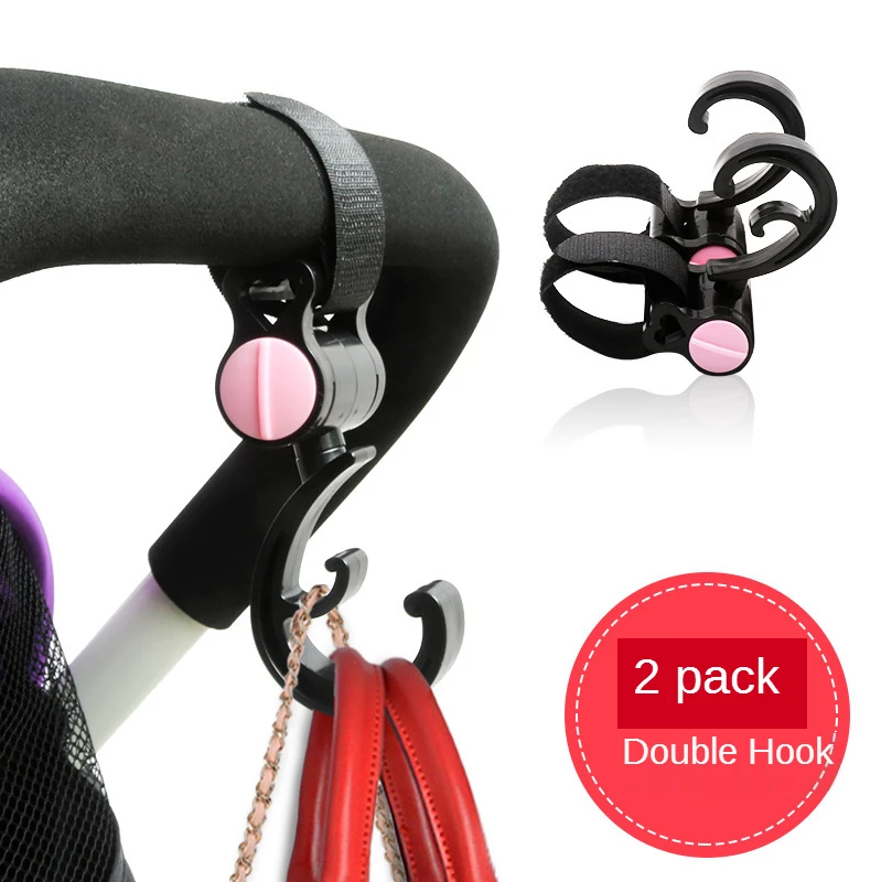

Can rotate 360 degrees stroller hook Velcro stroller hook children's cart accessories