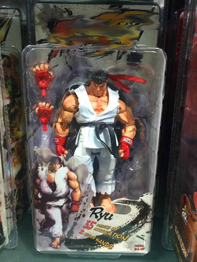 B in box 18 см NECA Ken Guile Hoshi Рю фигурка модель игрушки кукла для подарка - Цвет: B in box