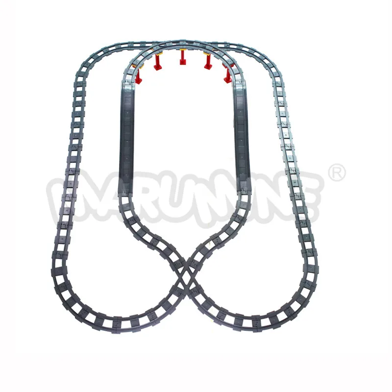 MARUMINE Duplo Ttain Track Railway Transport сборный мостовой автомобиль 56-68 шт Набор строительных блоков большой размер треков кирпичи