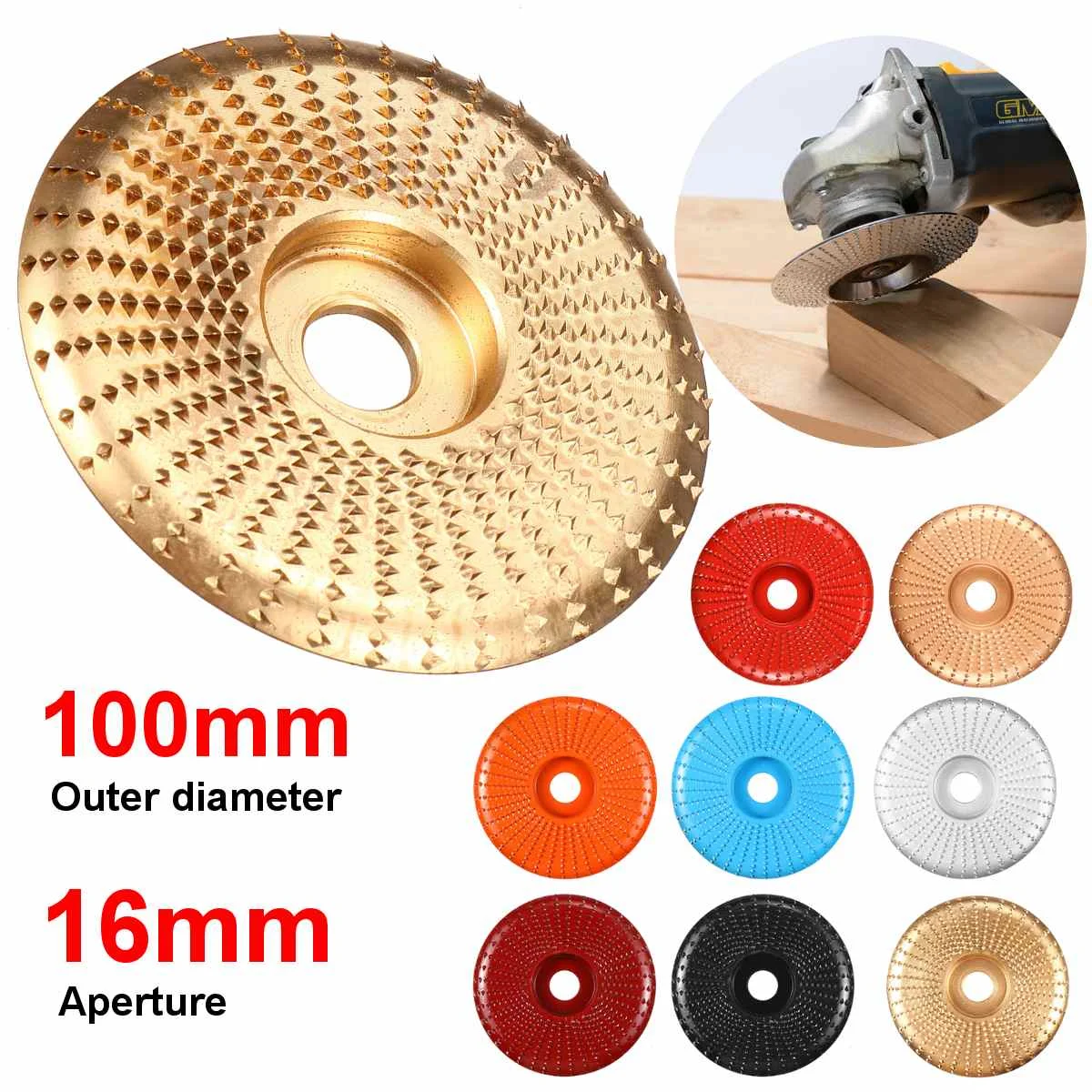 

High Quanlity Wood Grinding Wheel Disc Grinding Wood Carving Tool Grinding Disc Tools For Angle Grinder