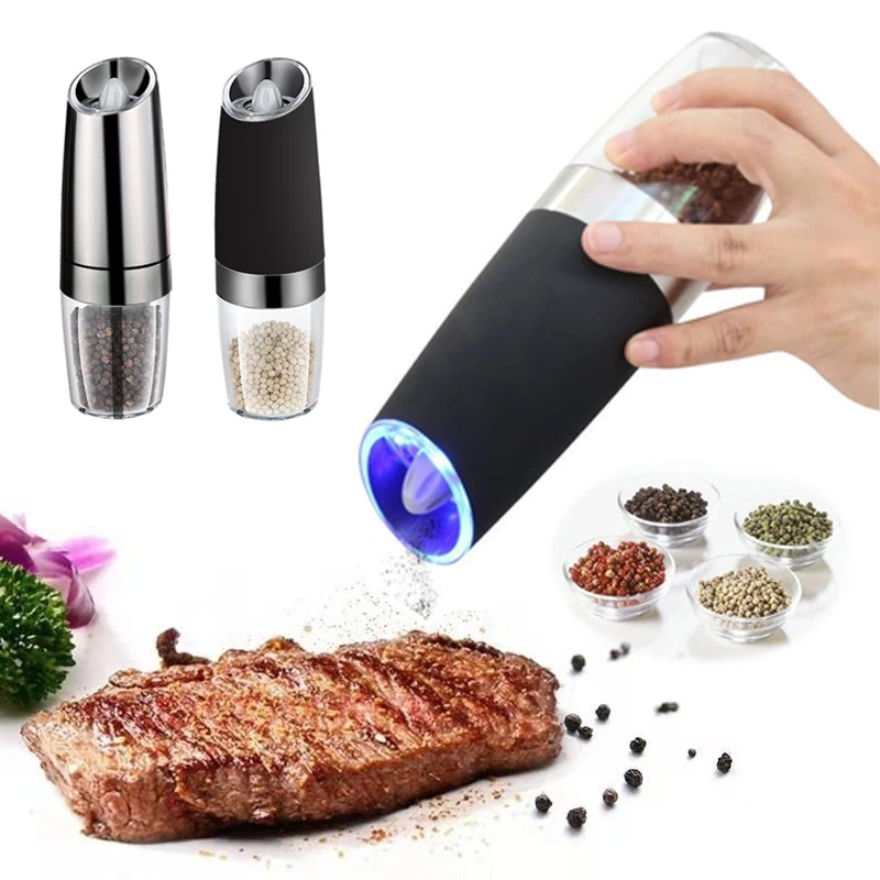 Электрическая мельница для перца из нержавеющей стали набор измельчения соли