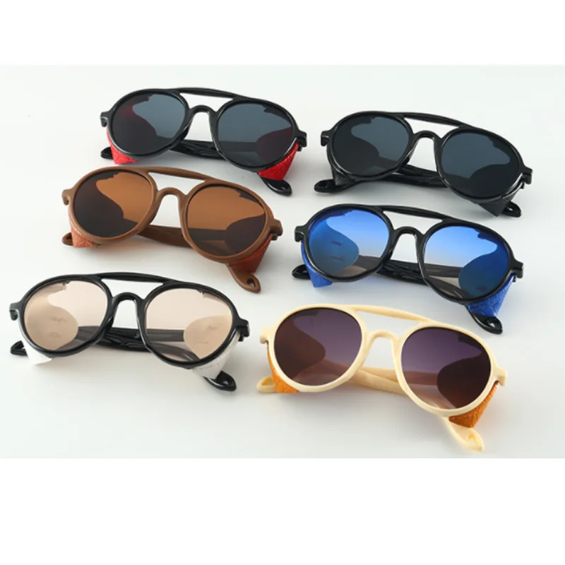 

Sun Glasses For Men 2021 Trending Oversized Sunglasses Round Glasses Double Beam Decorative Glasses Uv400 Blue Brown Lunette