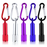 colorful mini portable led camping flashlight aluminum keychain keyring led light self defense torch lamp outdoor