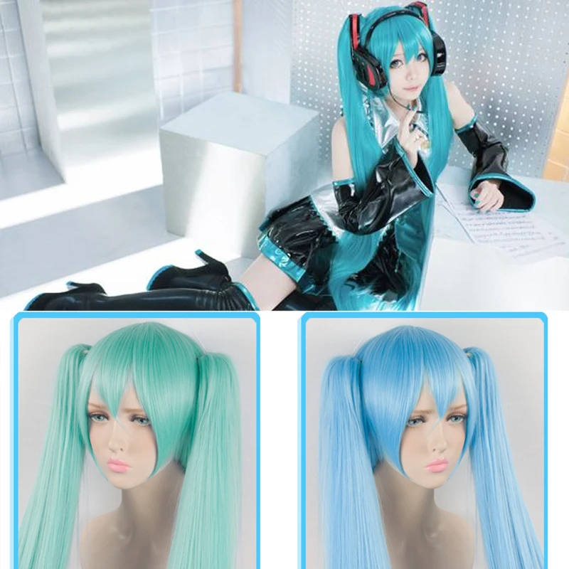 AILIADE Vocaloid Hatsune парик Мику Черный Рок Шутер Senbon Zakura косплей Длинные Синтетические