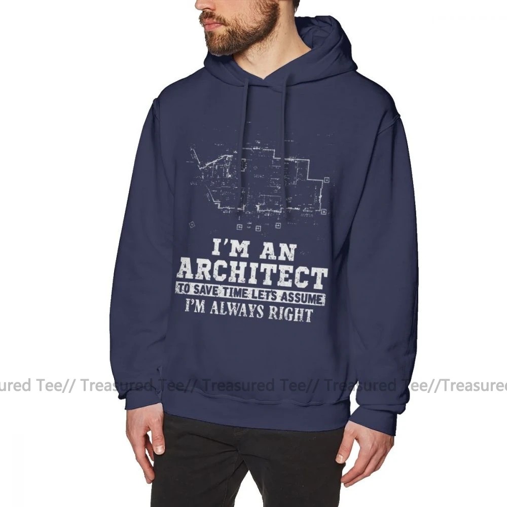 Толстовка с капюшоном Architect I M An Architect, чтобы сэкономить время, толстовки с капюшоном, Осенний фиолетовый пуловер, толстовка с капюшоном, модные длинные толстовки с капюшоном xxxl - Цвет: Navy Blue