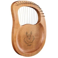cega lyre harp16 metal strings harp mahogany lyre harpportable stable sound quality harp for instrument lovers