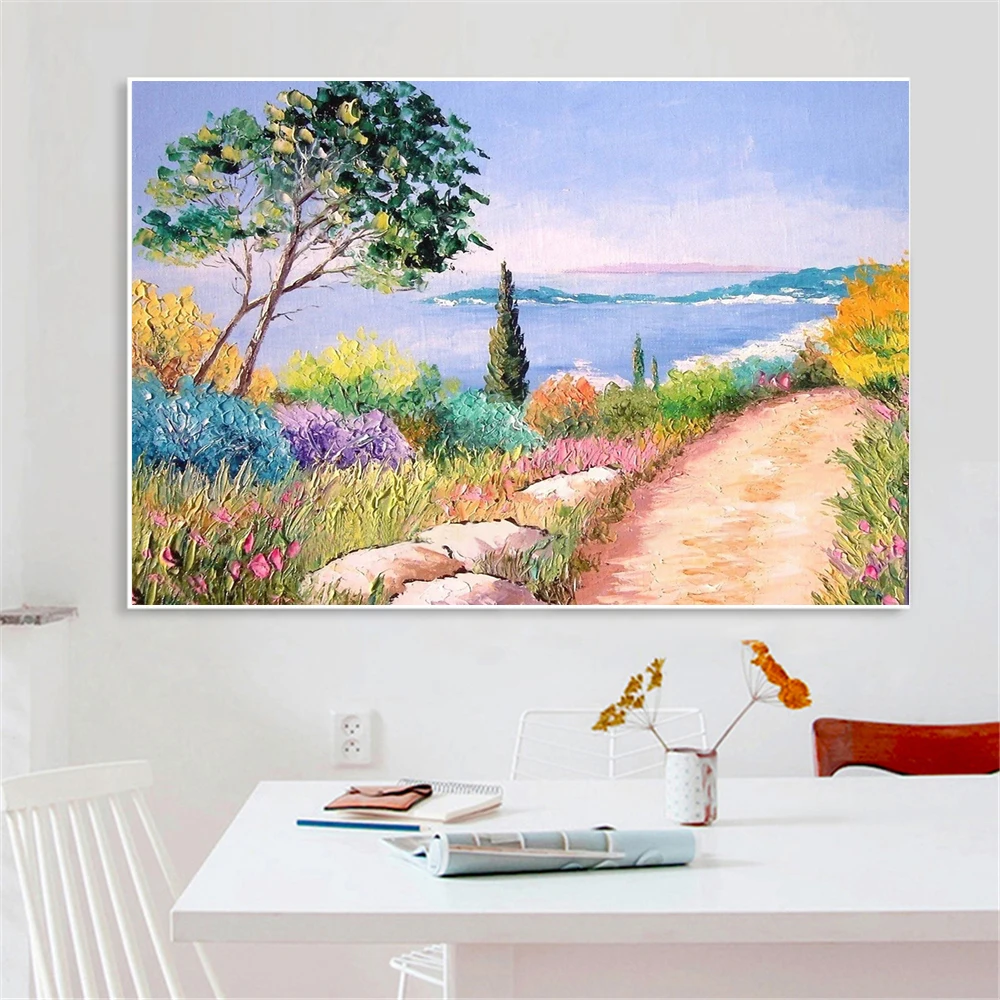 Алмазная 5D Вышивка с пейзажем сделай сам картина кристаллами полноразмерная