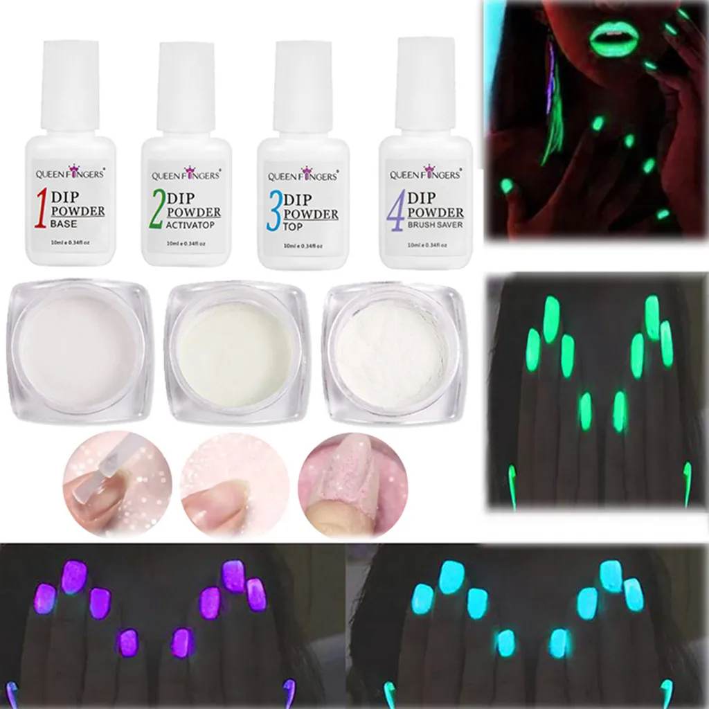 Набор для акриловой погружной ногтей телесный прозрачный с