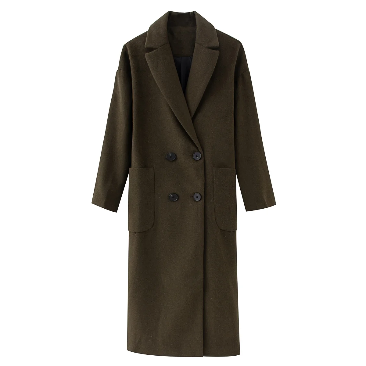 

XNWMNZ Women Wool Blend Jackets Female Long Coat Solid Outwear Street Wear Spring Autumn Lady Jacket Windbreaker Casual Coats