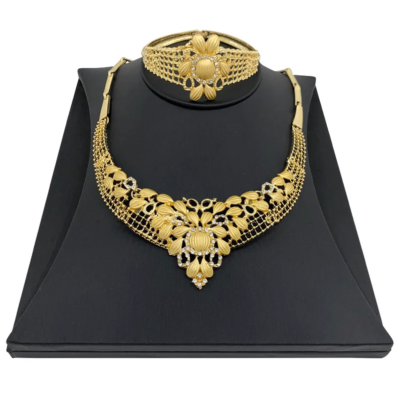 Happy Hydrangea модные ювелирные изделия африканские Ювелирные наборы ожерелье серьги