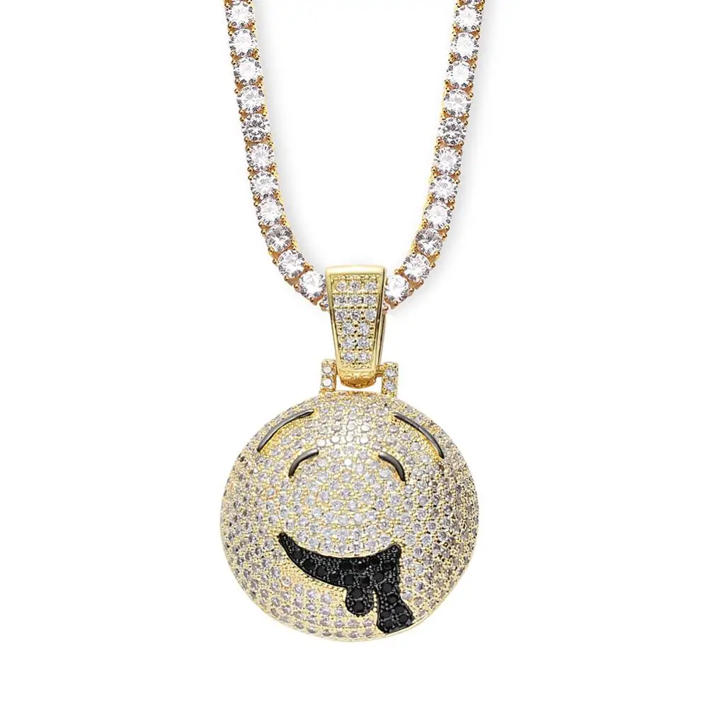 Новейшее милое ожерелье в виде капли колье мужские золотые ювелирные изделия