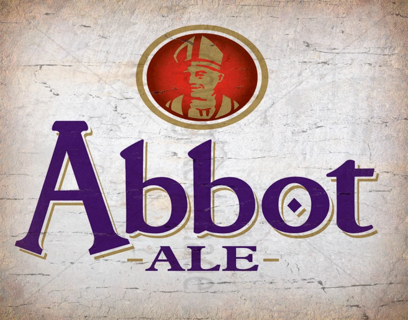 Винтажный металлический оловянный плакат с изображением пива ABBOT ALE LAGER|Таблички