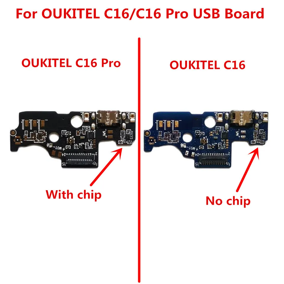 

Original For Oukitel C16/C16 Pro USB Board Charging Port Microphone Micro-USB Plug Repair Part Replacement
