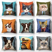 cartoon animal avatar pillow cases cushion cover pillow covers decorative farmhouse decor sofa cover pillow case home decoration