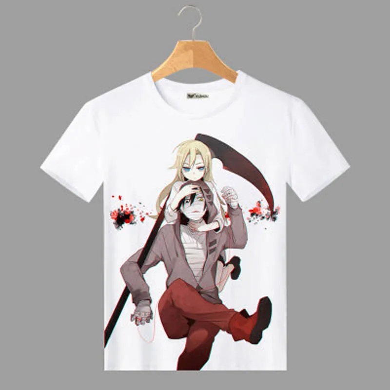 Футболка для косплея аниме ангелы смерти Модный Топ женщин и мужчин - купить по